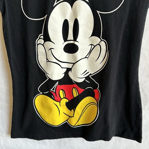 Disney black Mickey Mouse coming and going tee, size M - Picture 3 of 8